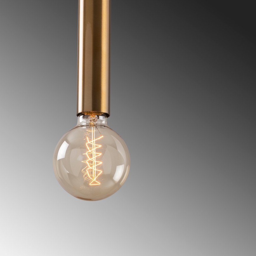 Pendellampa TEMPO på kabel, 1xE27/40W/230V, guld