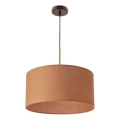 Pendellampa VANTI 1xE27/40W/230V tegelröd