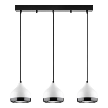 Pendellampa YILDO 3xE27/40W/230V vit/svart