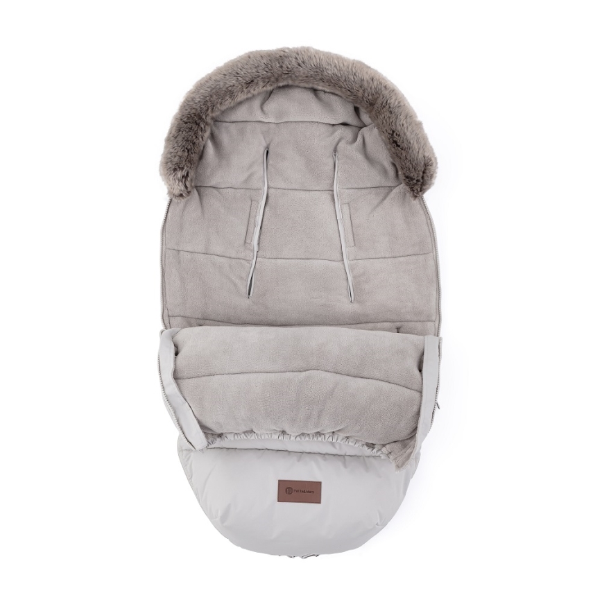 PETITE&MARS - Baby åkpåse 4i1 COMFY Champagne Shower silver