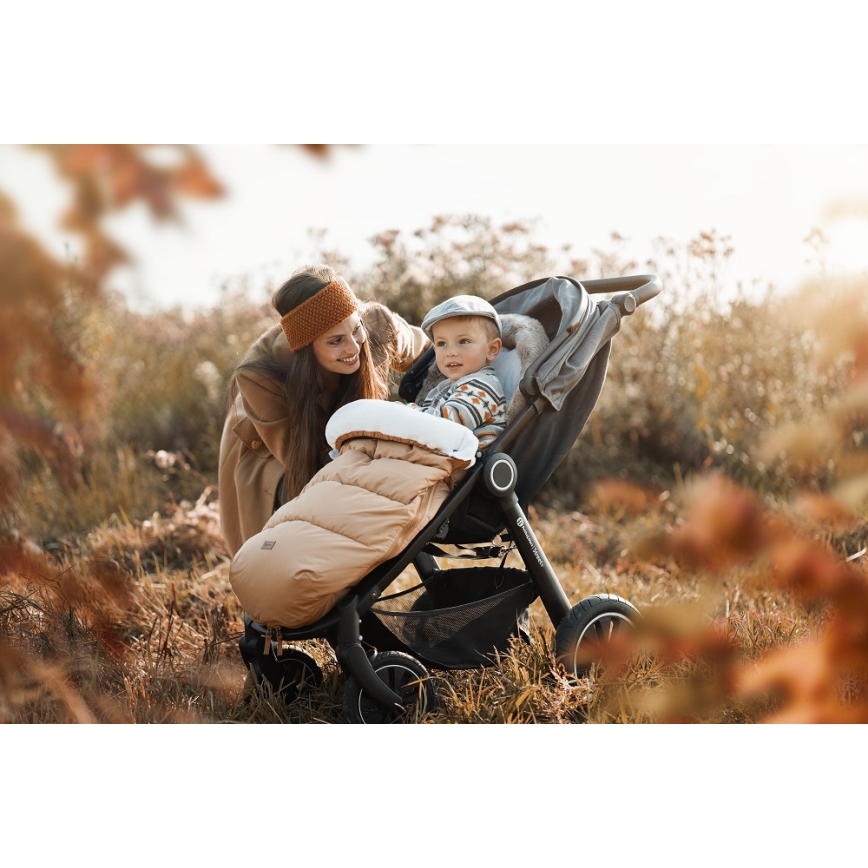 PETITE&MARS - Baby åkpåse 4i1 COMFY Elegant Caramel/Beige brun