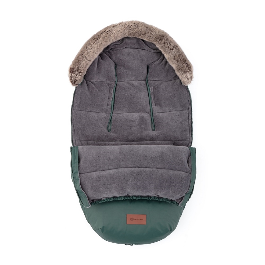 PETITE&MARS - Baby åkpåse 4i1 COMFY Veritable Khaki grön