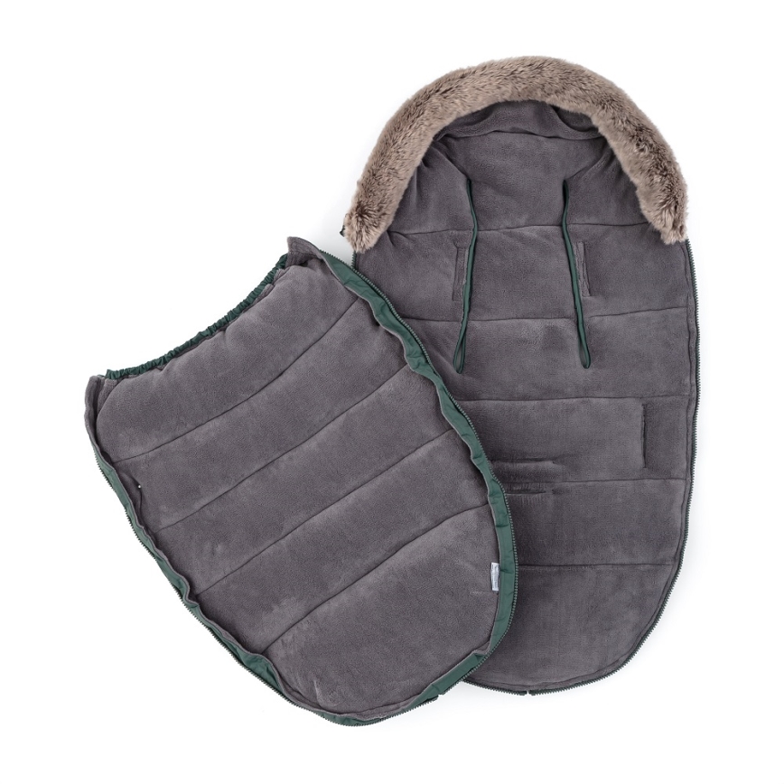 PETITE&MARS - Baby åkpåse 4i1 COMFY Veritable Khaki grön