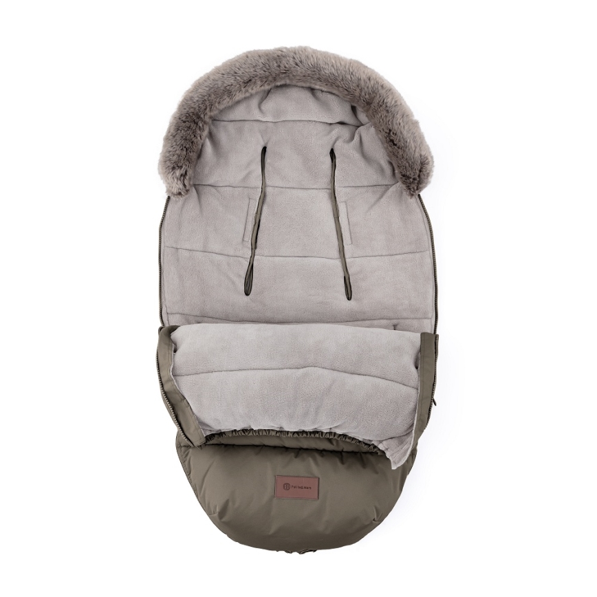 PETITE&MARS - Barnåkpåse 4-i-1 COMFY Mocha Mousse