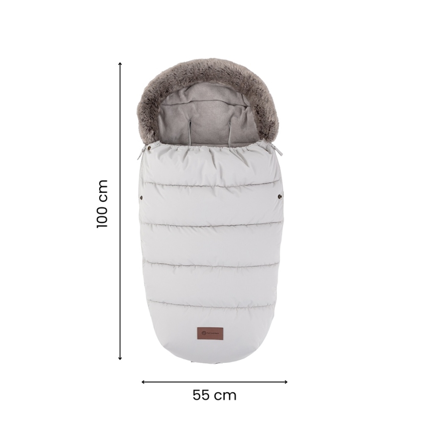 PETITE&MARS - Barnåkpåse 4-i-1 COMFY Mocha Mousse