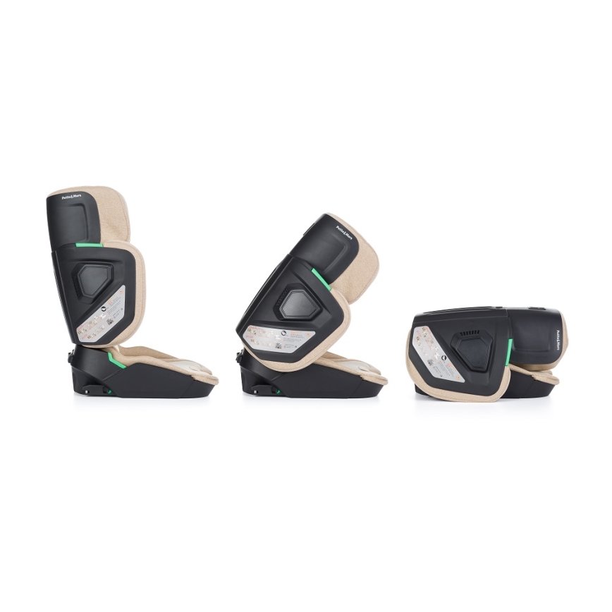 PETITE&MARS - Bilbarnstol FLEX PRO i-Storlek 100-150 cm (15-36 kg) beige