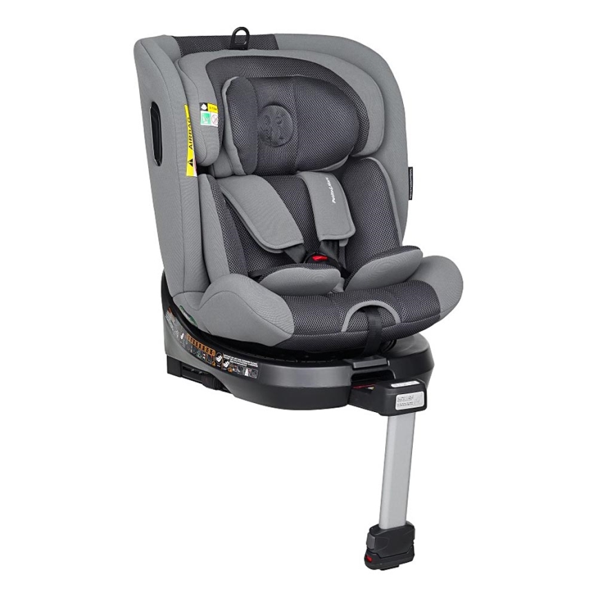 PETITE&MARS - Bilbarnstol TWISTGUARD PRO i-Storlek 40-150 cm (0-36 kg) grå
