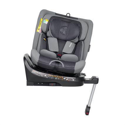 PETITE&MARS - Bilbarnstol TWISTGUARD PRO i-Storlek 40-150 cm (0-36 kg) grå