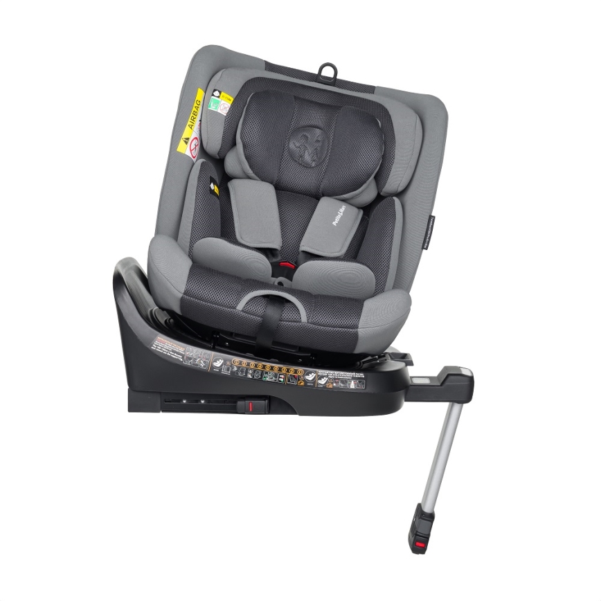 PETITE&MARS - Bilbarnstol TWISTGUARD PRO i-Storlek 40-150 cm (0-36 kg) grå