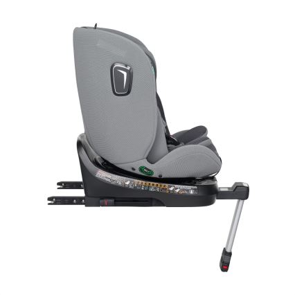 PETITE&MARS - Bilbarnstol TWISTGUARD PRO i-Storlek 40-150 cm (0-36 kg) grå