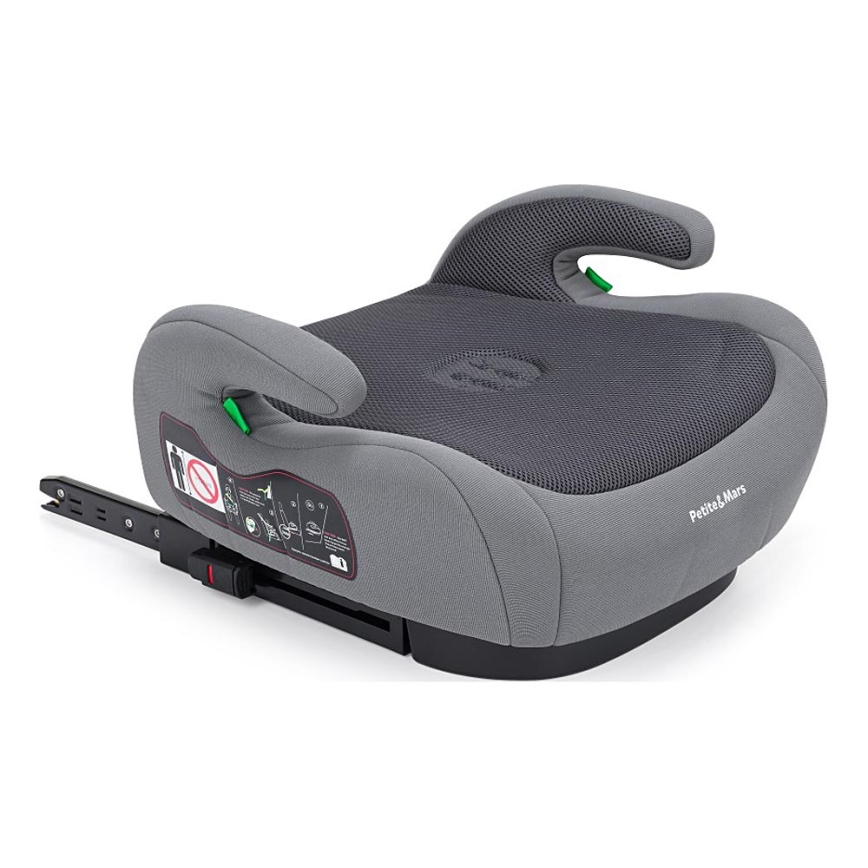PETITE&MARS - Bilstol OPTIMUS PRO i-Storlek 125-150 cm (22-36 kg) grå