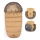 PETITE&MARS - KIT Baby åkpåse 4i1 COMFY + handmuff för barnvagn FURRY Elegant Caramel