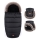 PETITE&MARS - KIT Baby åkpåse 4i1 COMFY + handmuff för barnvagn FURRY Forever Black
