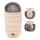 PETITE&MARS - KIT Baby åkpåse 4i1 COMFY + handmuff för barnvagn FURRY Ros Petal