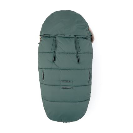 PETITE&MARS - SET Åkpåse 4-i-1 COMFY + handmuffar till barnvagn FURRY Khaki