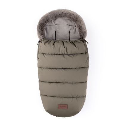 PETITE&MARS - SET Barnåkpåse 4-i-1 COMFY + handvärmare till barnvagn FURRY Mocha Mousse
