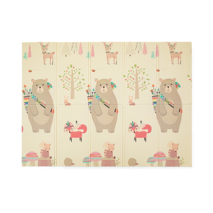 PETITE&MARS - Vikbar lekmatta CAMPY ELEPHANT&FOX