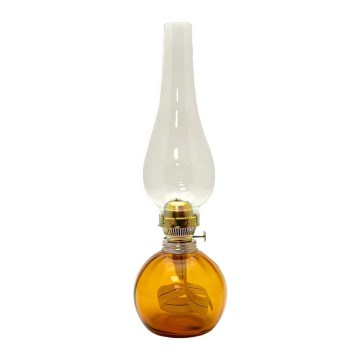 Petroleumslampa BASIC 38 cm bärnsten