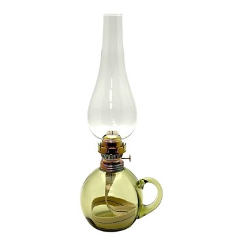 Petroleumslampa SOFIE 38 cm skogsgrön