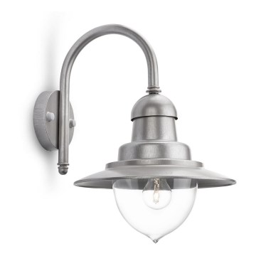 Philips 01652/52/PN - Utomhus Väggbelysning RAINDROP 1xE27/60W/230V IP44