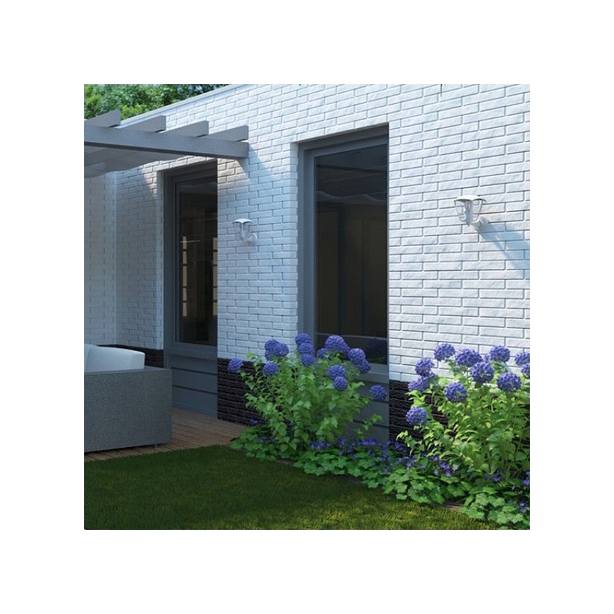 Philips 15380/31/16 - Utomhus Väggbelysning MYGARDEN CREEK E27/60W/230V