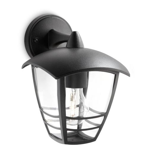 Philips 15381/30/16 – Utomhus Väggbelysning CREEK 1×E27/60W/230V IP44