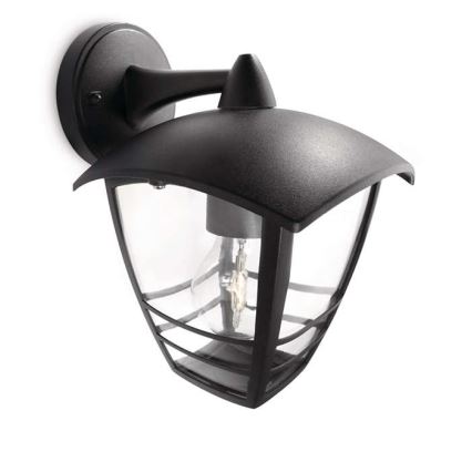 Philips 15381/30/16 – Utomhus Väggbelysning CREEK 1×E27/60W/230V IP44