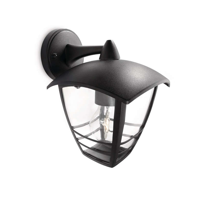 Philips 15381/30/16 – Utomhus Väggbelysning CREEK 1×E27/60W/230V IP44