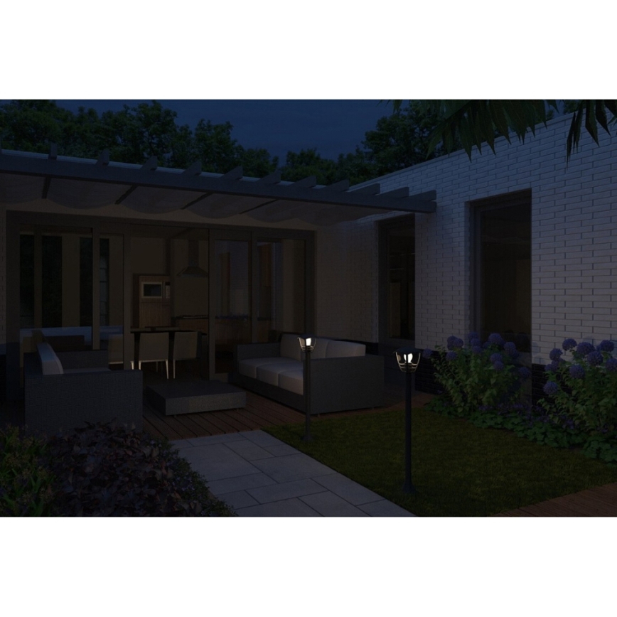 Philips 15383/30/16 - Utomhuslampa MYGARDEN CREEK 1xE27/60W/230V svart