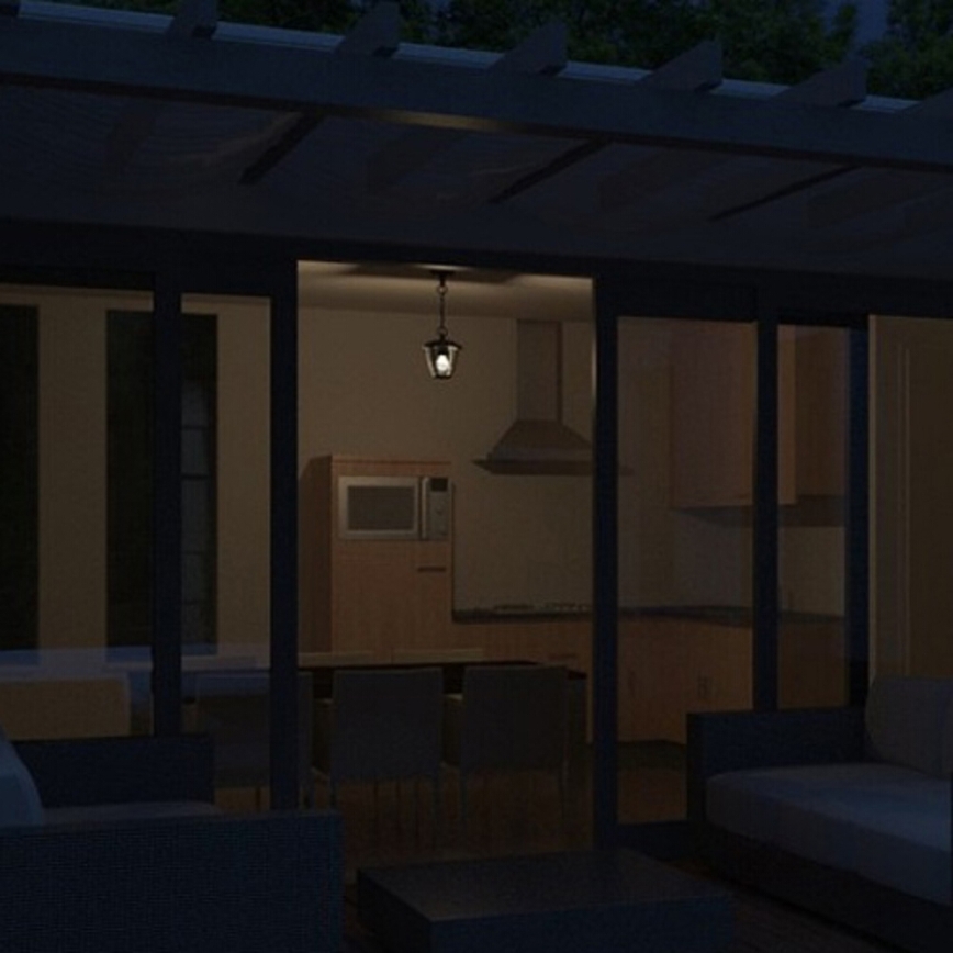 Philips 15386/30/16 - Utomhus Hängande Ljuskrona MYGARDEN CREEK 1xE27/60W/230V IP44