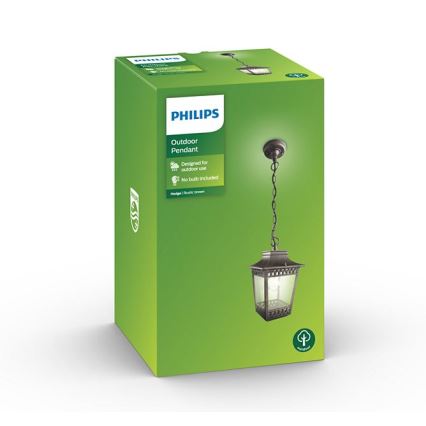 Philips 15406/86/PN - Utomhus Ljuskrona HEDGE 1xE27/60W/230V IP44