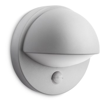 Philips 16246/87/16 - Utomhus Väggbelysning med sensor MYGARDEN JUNE E27/12W IP44