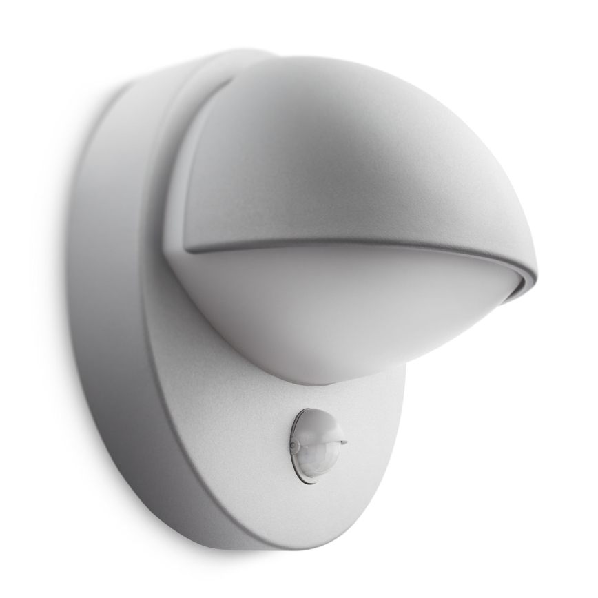 Philips 16246/87/16 - Utomhus Väggbelysning med sensor MYGARDEN JUNE E27/12W IP44