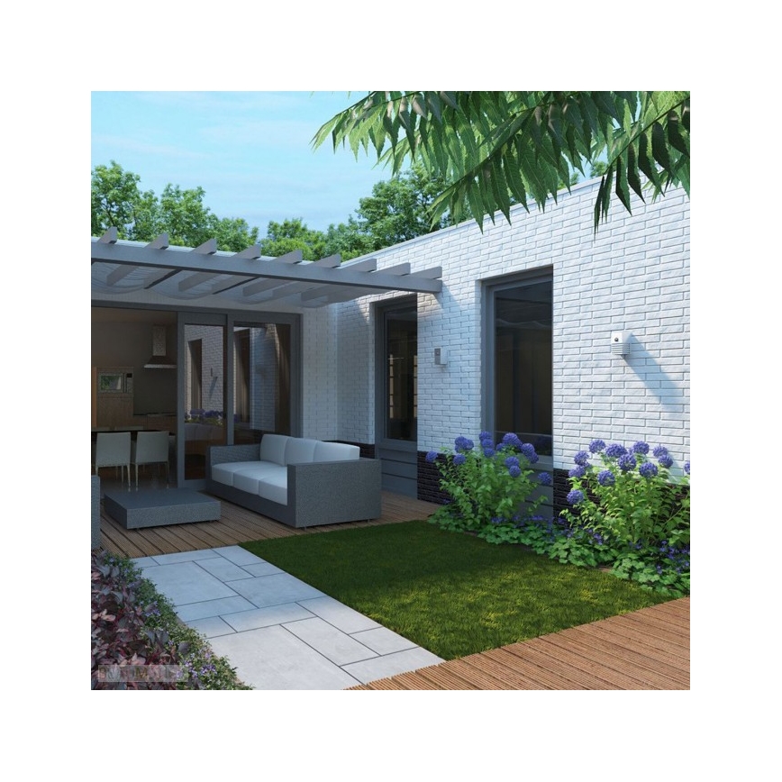 Philips 16411/47/16 - Utomhus Väggbelysning med sensor MYGARDEN VERANDA E27/20W