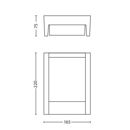 Philips - LED vägglampa för utomhusbruk LED/6W/230V 2700K IP44