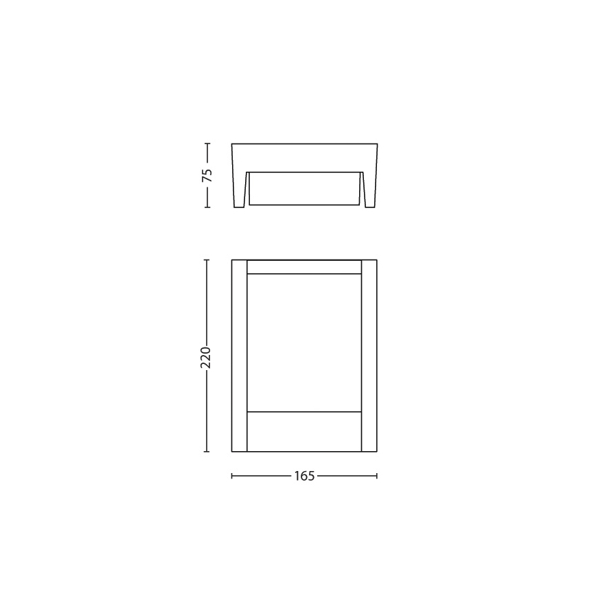 Philips - LED vägglampa för utomhusbruk LED/6W/230V 2700K IP44