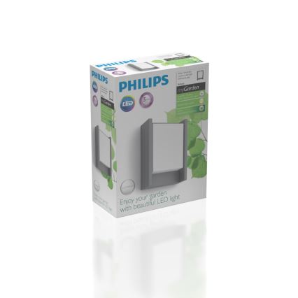 Philips - LED vägglampa för utomhusbruk LED/6W/230V 2700K IP44