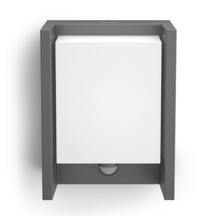 Philips - LED Utomhus vägglampa med sensor LED/6W 4000K IP44