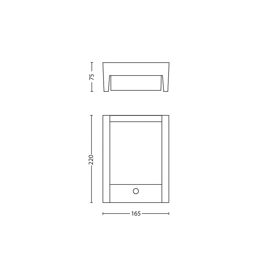 Philips - LED Utomhus vägglampa med sensor LED/6W 4000K IP44