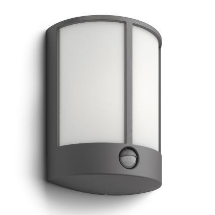 Philips 16465/93/16 - LED Utomhusbelysning med sensor MYGARDEN STOCK LED/6W IP44