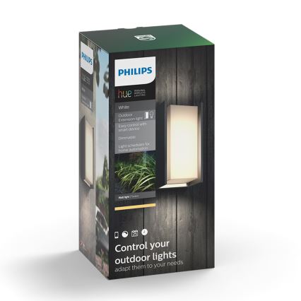 Philips - LED Dimbar vägglampa utomhus Hue TURACO 1xE27/9,5W/230V IP44