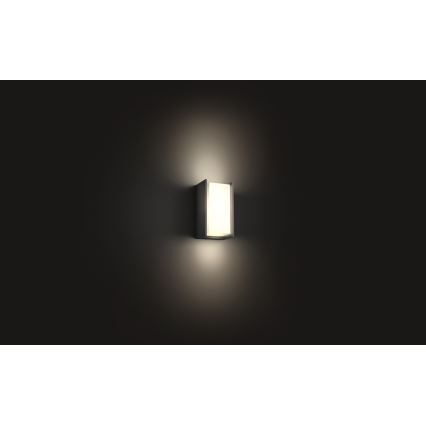 Philips - LED Dimbar vägglampa utomhus Hue TURACO 1xE27/9,5W/230V IP44