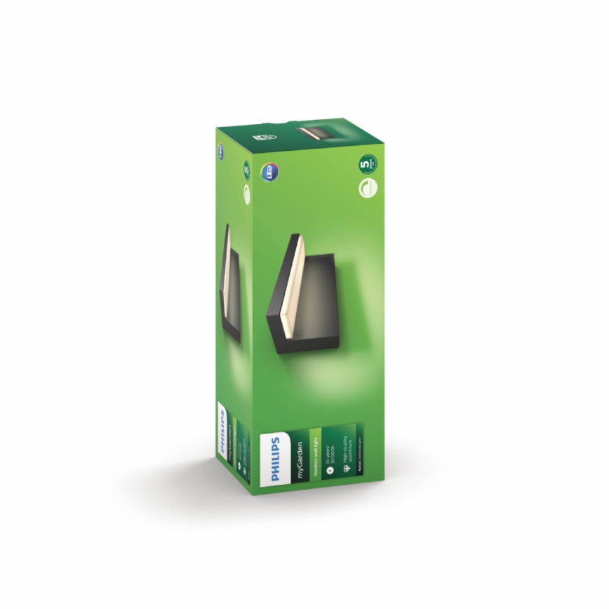 Philips - LED vägglampa för utomhusbruk 2xLED/4,5W/230V 2700K IP44
