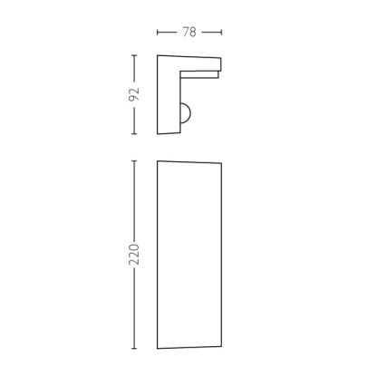 Philips - LED Utomhus vägglampa med sensor 2xLED/4,5W/230V 2700K IP44