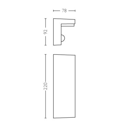 Philips - LED Utomhus vägglampa med sensor 2xLED/4,5W/230V 4000K IP44