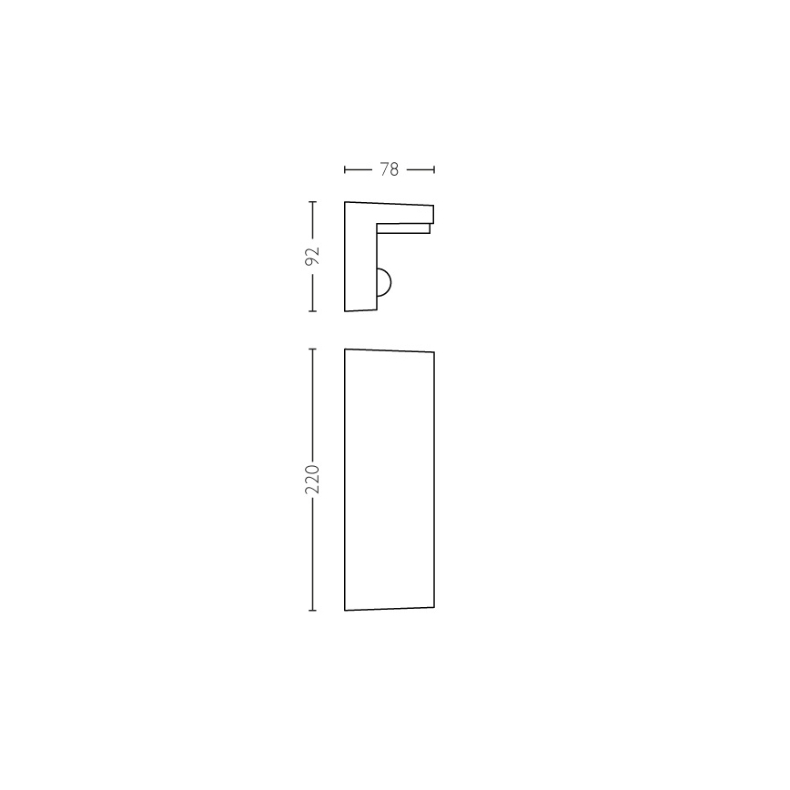 Philips - LED Utomhus vägglampa med sensor 2xLED/4,5W/230V 4000K IP44