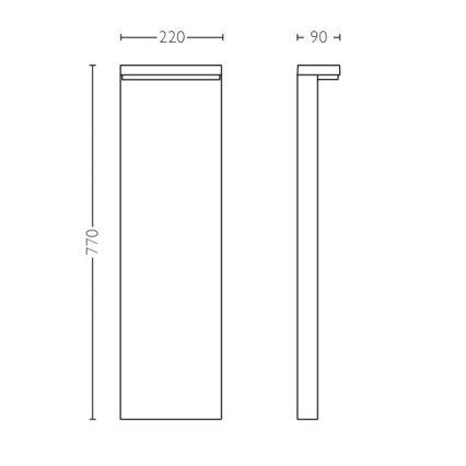 Philips 16486/93/P0 - LED Utomhuslampa MYGARDEN BUSTAN 2xLED/4,5W/230V 2700K IP44