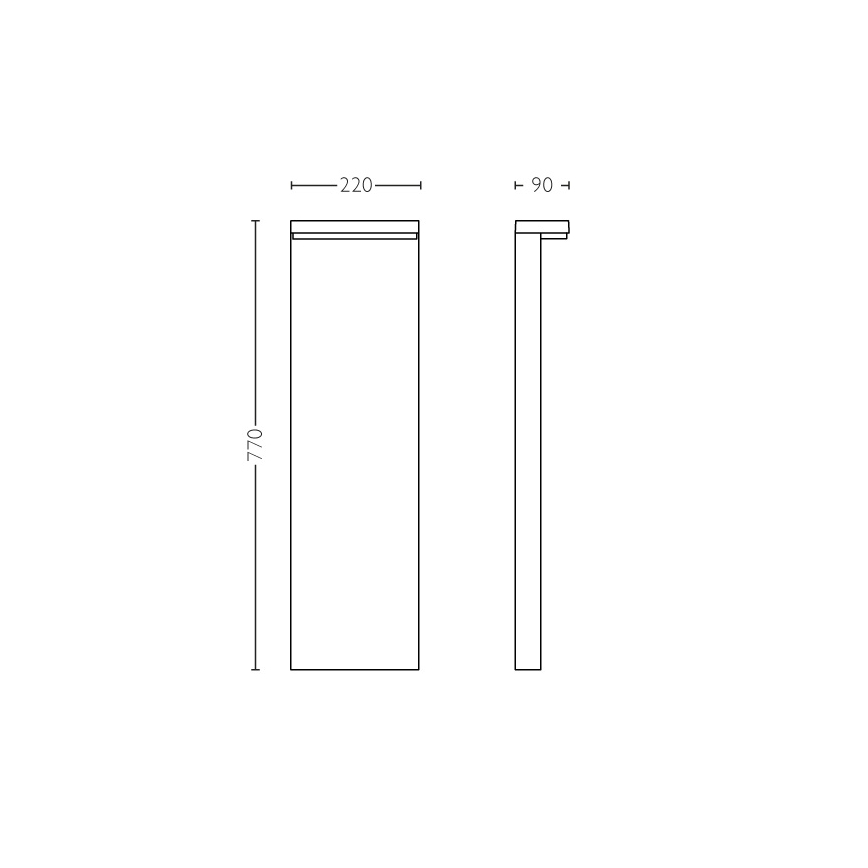 Philips 16486/93/P0 - LED Utomhuslampa MYGARDEN BUSTAN 2xLED/4,5W/230V 2700K IP44