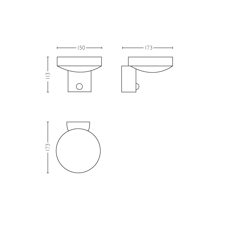 Philips 16491/47/P0 - LED Utomhusbelysning med sensor COCKATOO LED/8W/230V IP44