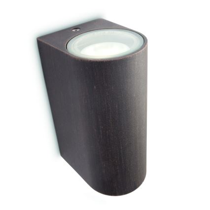 Philips 17102/86/PN - Utomhus Väggbelysning NattbelysningINGALE 2xGU10/35W/230V